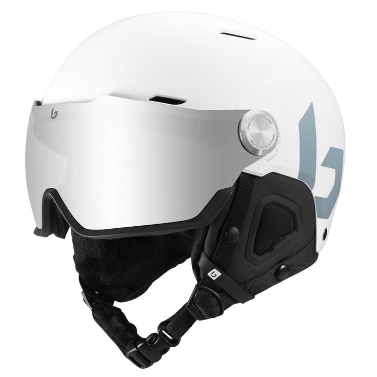 Bolle Casco con visiera Might Visor Offwhite Matte Brown Gun Lens Cat 2 Presentazione