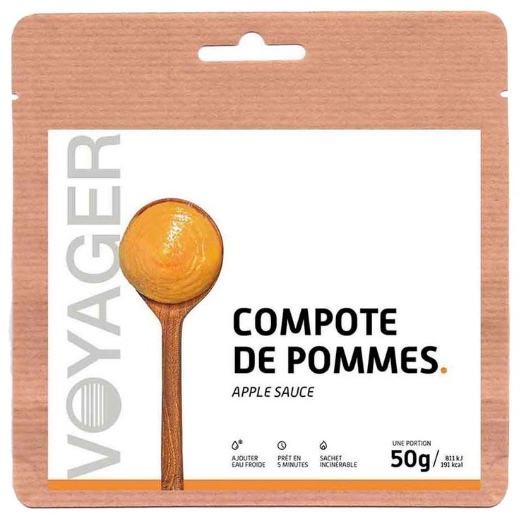 Voyager Comida liofilizada Compote De Pommes Presentación