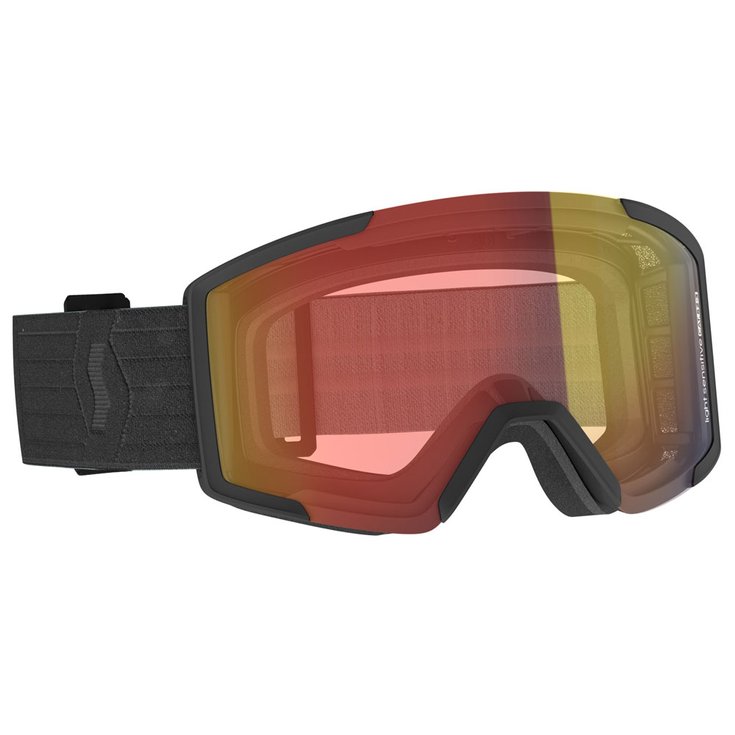 Scott Masque de Ski Shield Black Light Sensitive Red Chrome Présentation