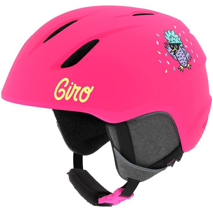 Giro Helmet Launch Matte Bright Pink / Disco Birds Overview