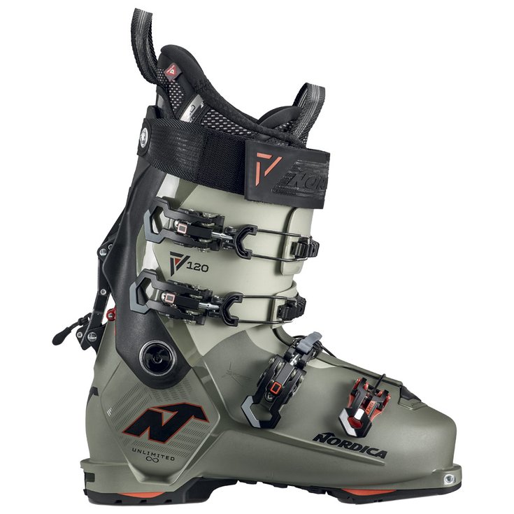 Nordica Touring ski boot Unlimited 120 Dyn Green Black Red Overview