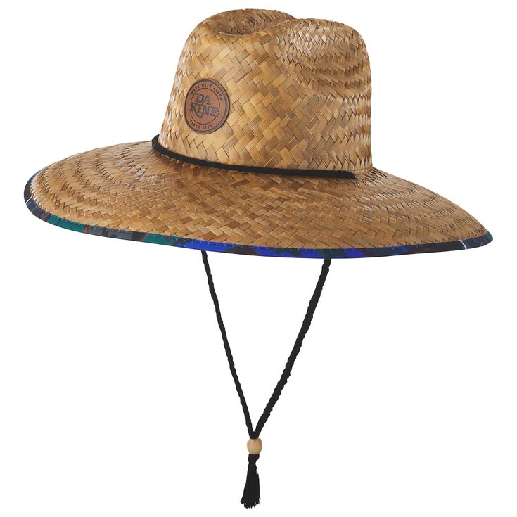 Chapeau De Soleil En Paille Dakine Pindo Straw Hut – Modèle Twilight Floral 2021, Avec Bandeau élastique Et Mentonnière