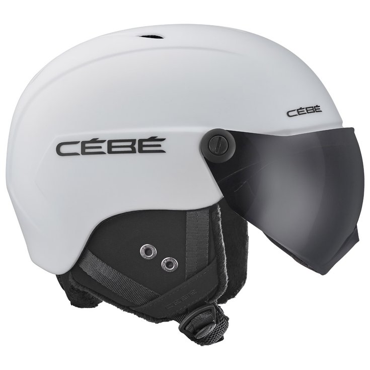 Cebe Visor Helm Contest Vision Matt White - Grey Ultra Black Cat.3 Voorstelling