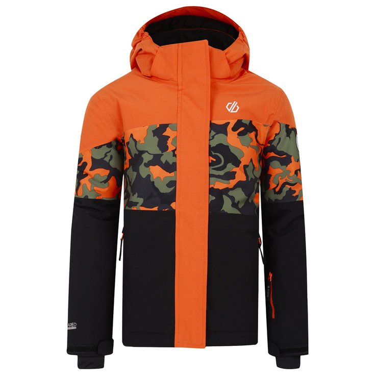 DARE2B Humour III Jacket Orange Rust Camo Print Black 
