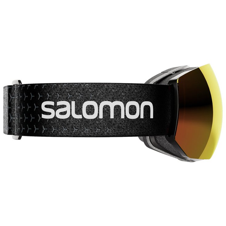Salomon Skibrille Radium Pro Black Photo Multilayer Red Profilansicht