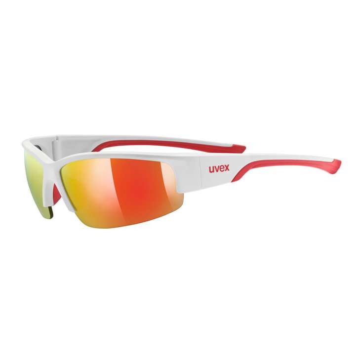 Uvex Sunglasses Sportstyle 215 White Mat mirror red cat. 3 Overview