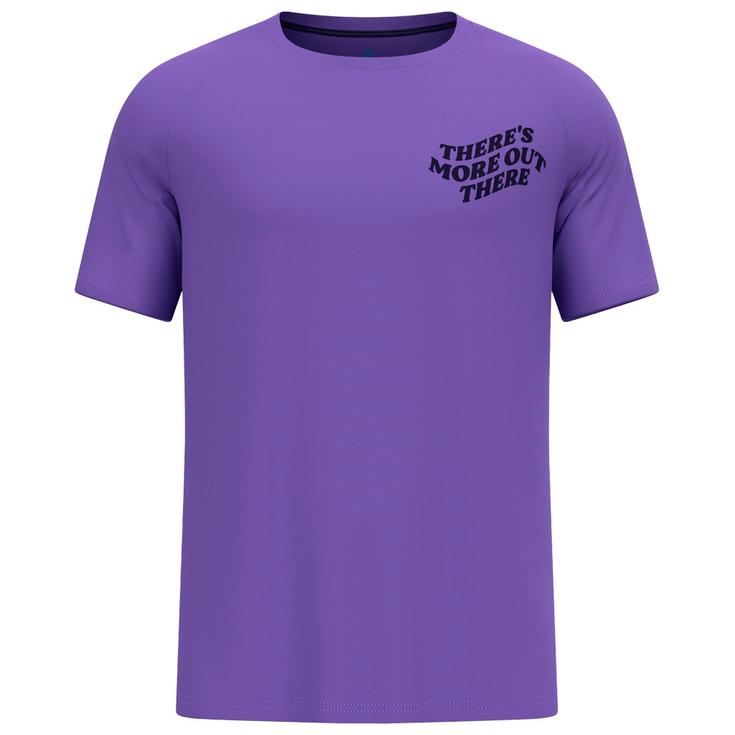 Odlo Tee-shirt de trail Essential Print Tee Shirt Crew Neck Short Sleeve Afterparty Présentation
