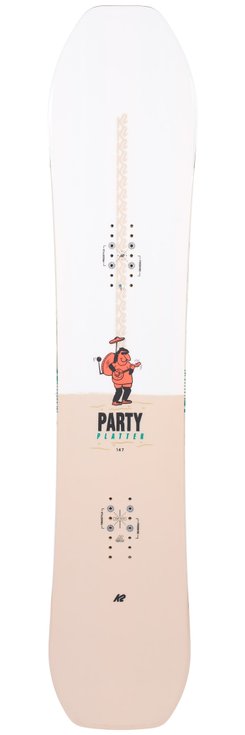 K2 Planche Snowboard Party Platter Design 