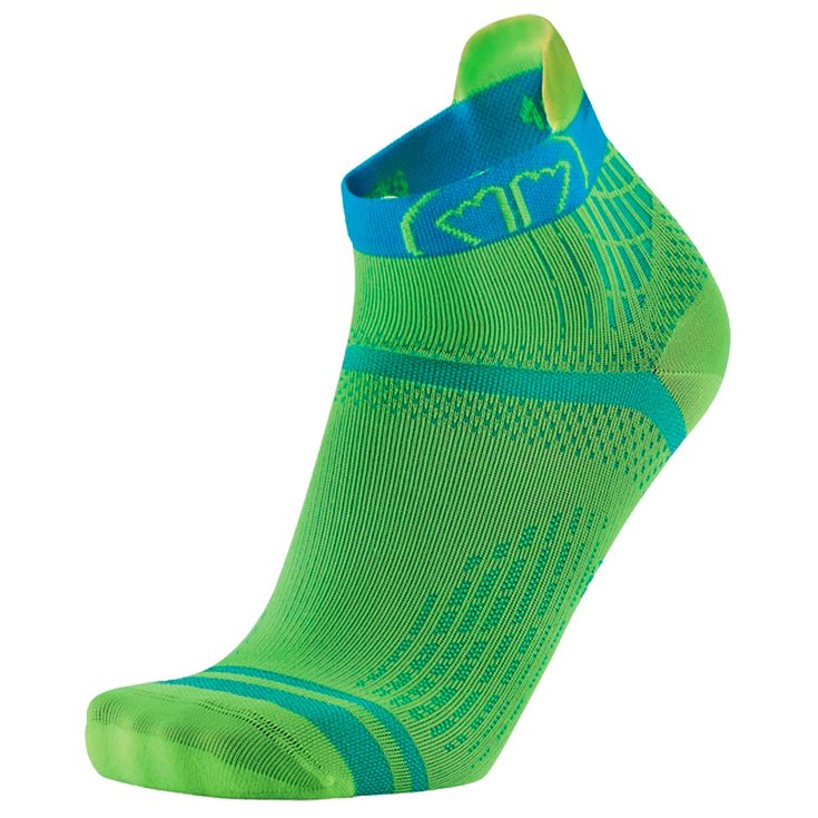 Sidas Socks Run Feel Ankle Jaune Turquoise Overview