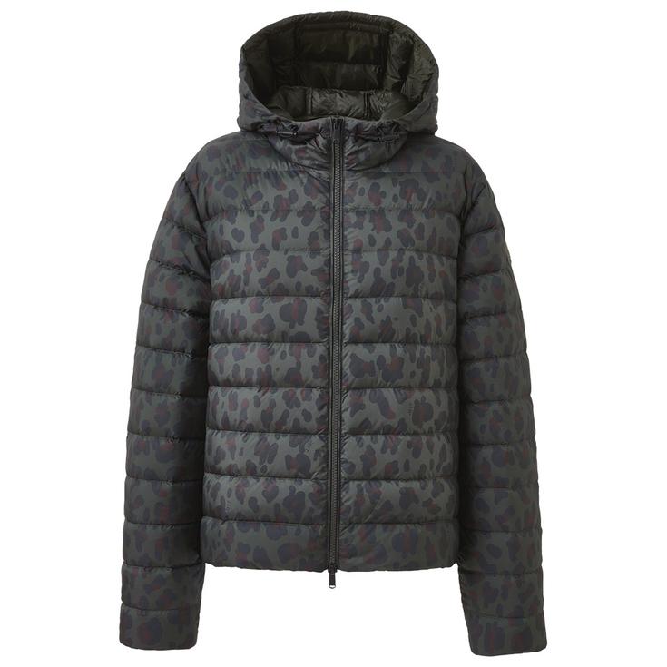 Jott Chaqueta de plumas Charline Print Deep Army Leopard Presentación