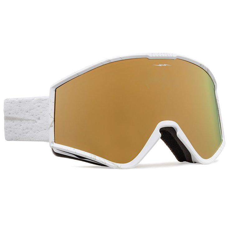 Electric Masque de Ski Kleveland S Matte Speckled White Gold Chrome Presentazione