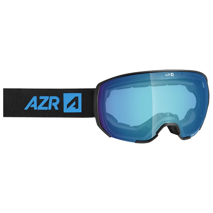 AZR Skibrille Action Otg Noire Mate Irisé Bleu Multicouche Präsentation