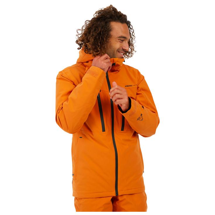 Protest Giubbotto tecnico Prttimothy Snowjacket Caramel Yellow Presentazione