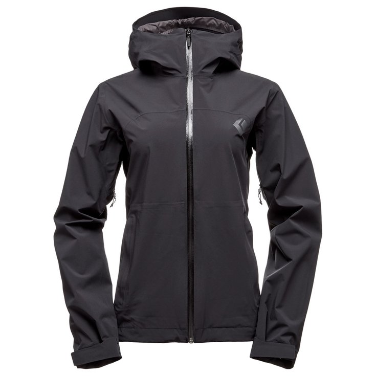 Black Diamond Hiking jacket W Stormline Stretch Rain Shell Black Overview