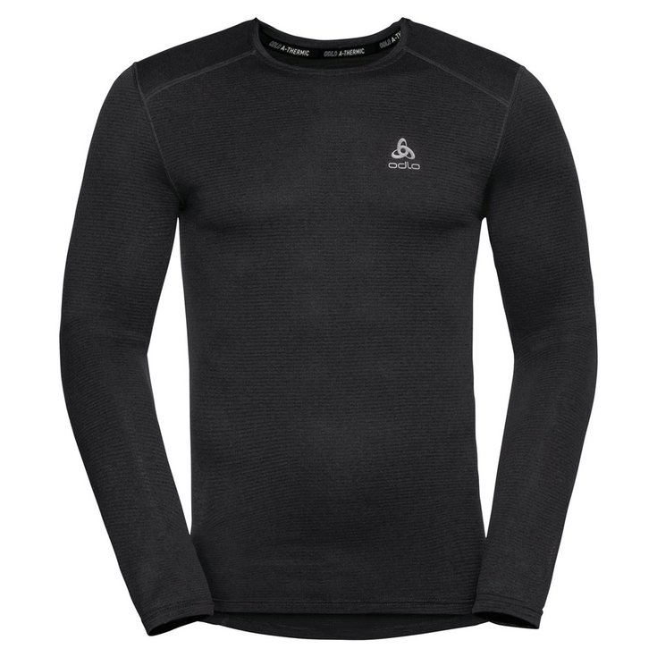 Odlo Nordic thermal underwear Active Thermic Top Crew Neck Ls Black Overview