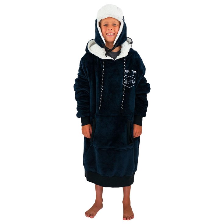 All-In Poncho Poncho Plaid Junior Grey Blue Presentación