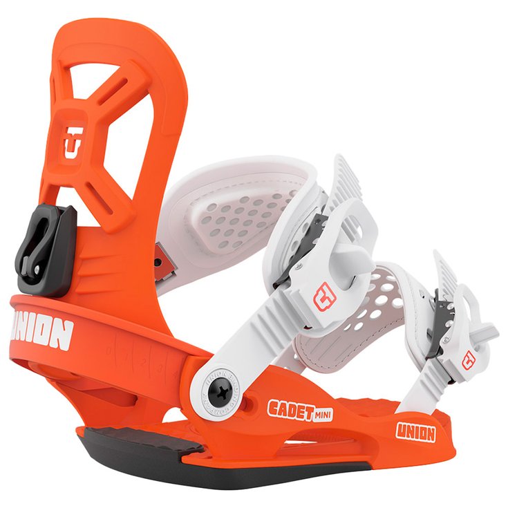 Union Fijaciones snowboard Cadet Mini Flame Orange Presentación