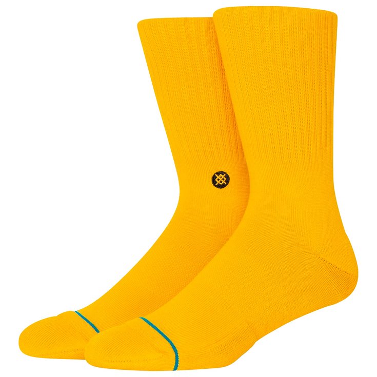 Stance Chaussettes Icon Socks Yellow Voorstelling
