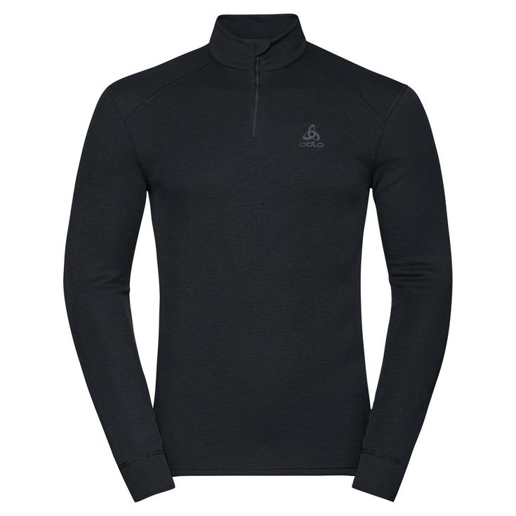 Odlo Technical underwear Active Warm Eco Top Ls Halfzip Black Black Overview