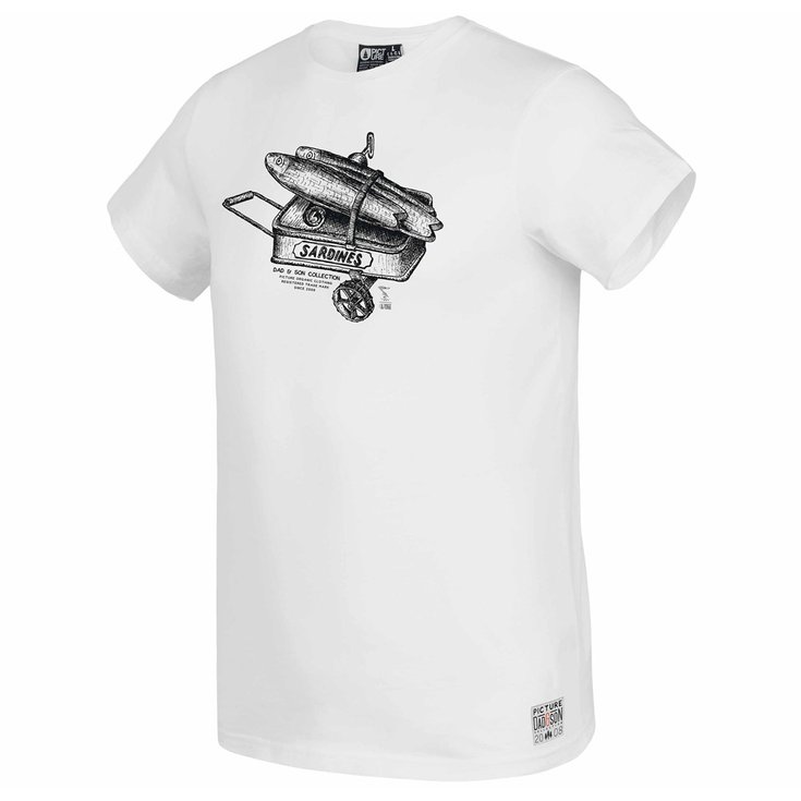 Picture Tee-Shirt Market Dad Son White Overview