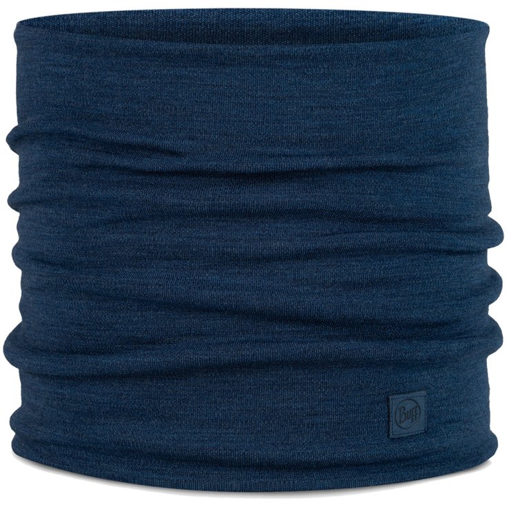 Buff Halsdoeken Merino Heavyweight Neckwear Solid Night Blue Voorstelling