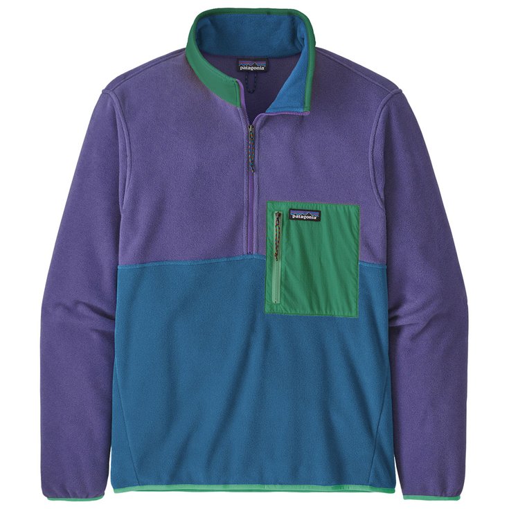 Patagonia Fleece M's Microdini 1/2 Zip Pullover Bayou Blue Overview