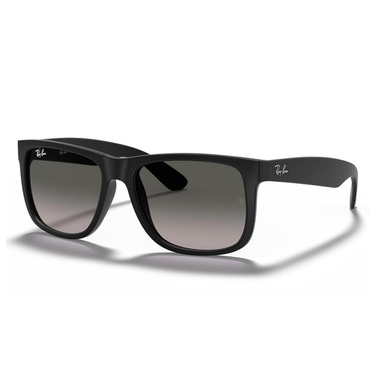 Ray Ban Sonnenbrille RB4165 Justin Classic Matte Rubber Black Dark Grey Gradient Präsentation