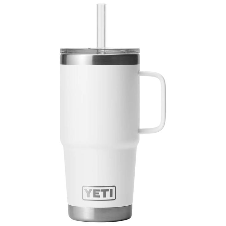 Yeti Rambler 25 Oz (739 ml) Straw Mug White 