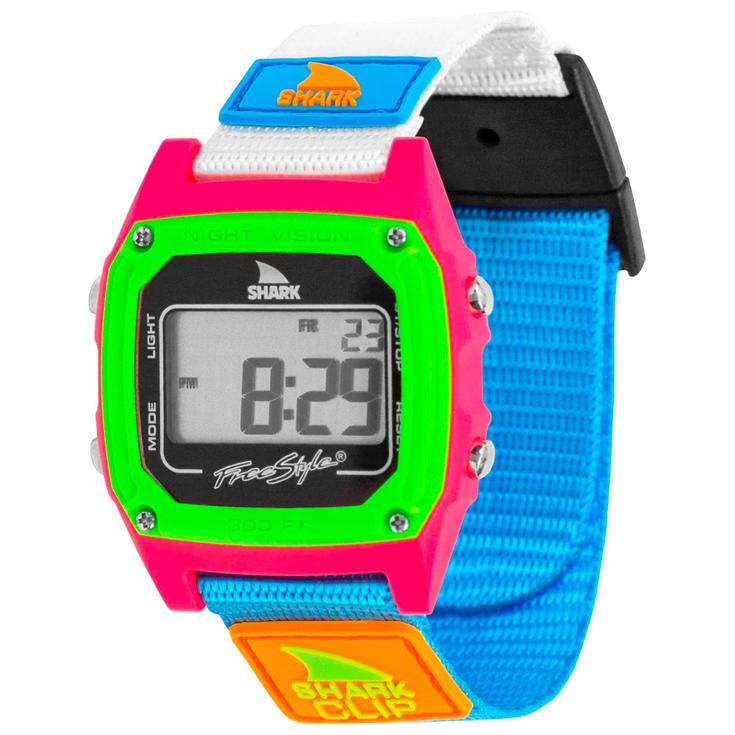 Freestyle Montre Shark Classic Clip Black Neon Présentation