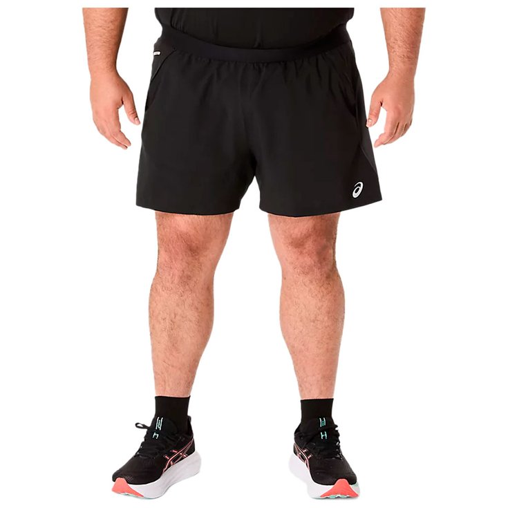 Asics Short de trail Road 5 In Short Performance Black Graphite Grey Présentation