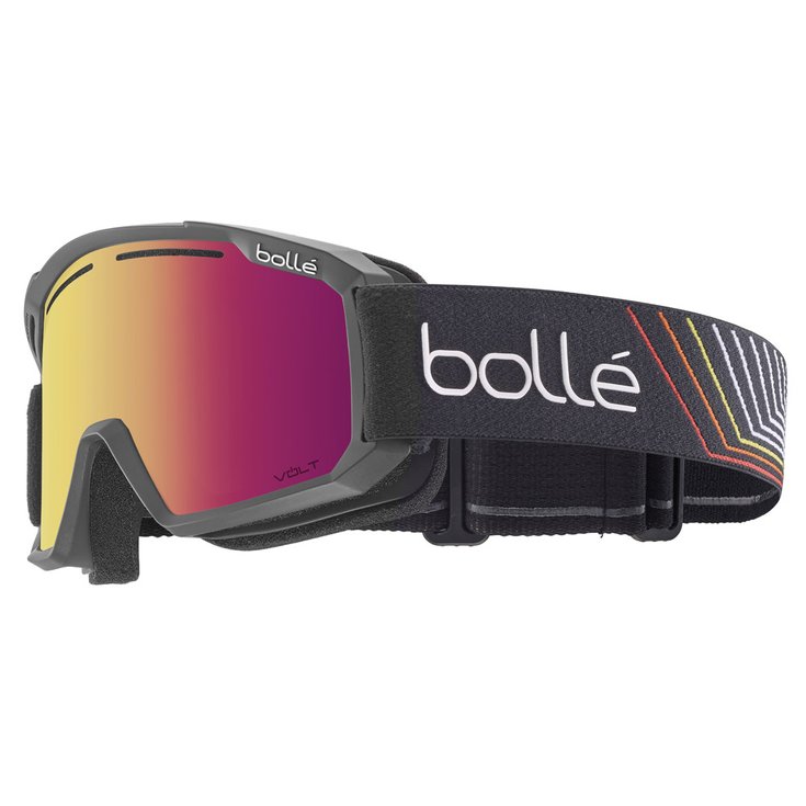 Bolle Masque de Ski Maddox Black Matte - Volt Ruby Cat 2 Présentation