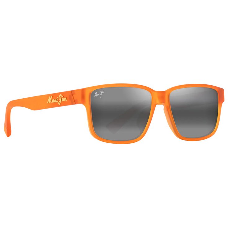 Maui Jim Zonnebrillen Kuniahi Asian Fit Matte Transparent Orange Neutral Grey MauiPure Voorstelling