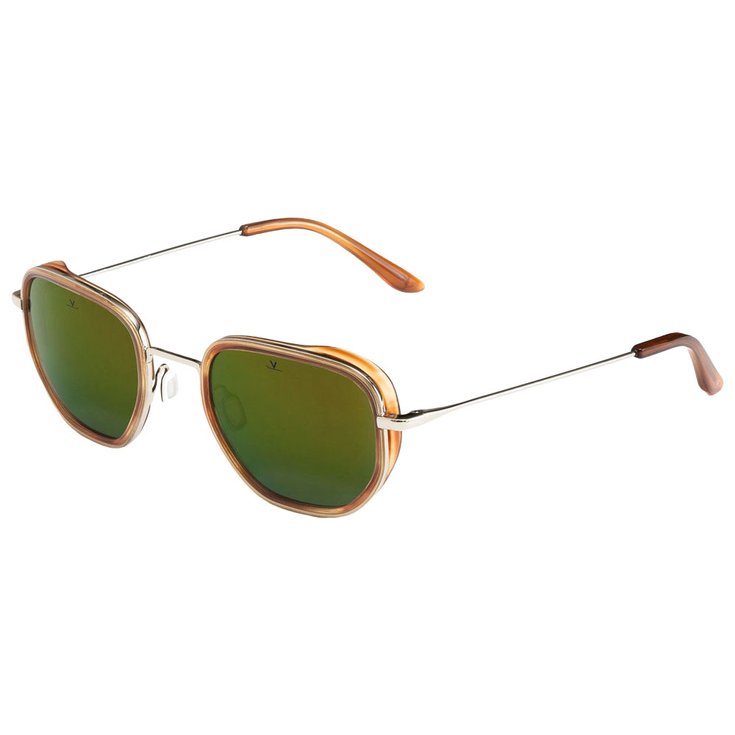 Vuarnet Sunglasses Vl1921 Edge Rayures Miel Pure Grey Green Flash Overview