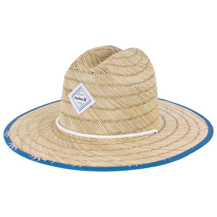 Hurley Sombrero Women Diamond Straw Hat Mystic Navy White Presentación