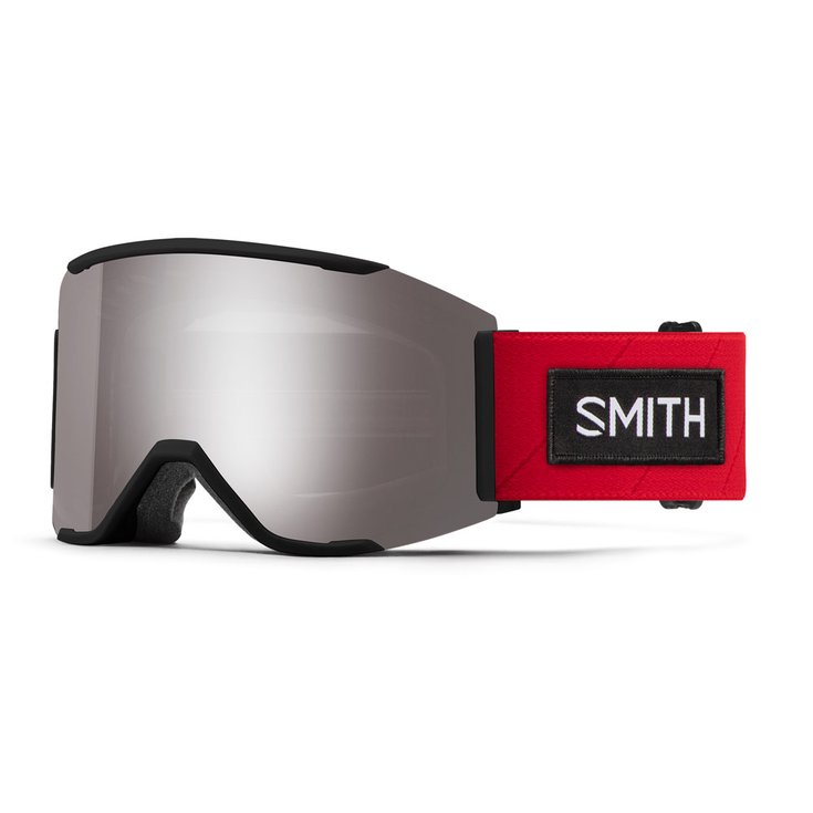 Smith Goggles Squad Mag Ac Tnf Red x Smith ChromaPop Sun Platinum Mirror Overview