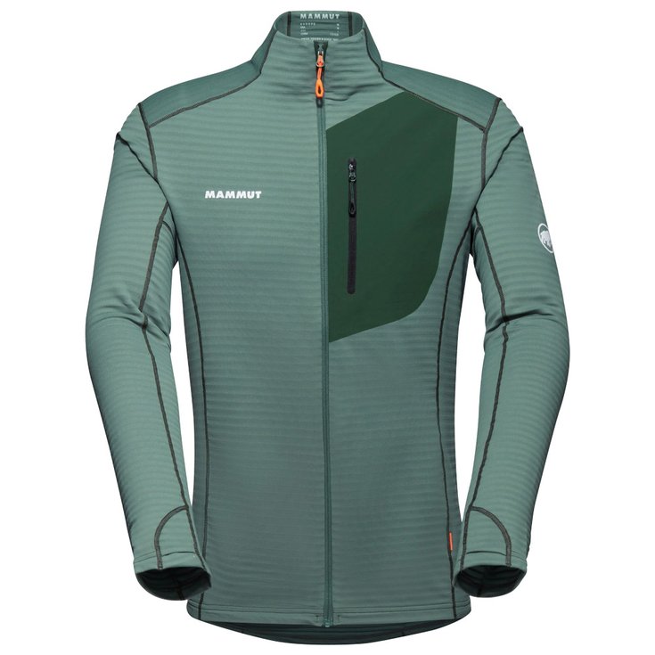 Mammut Fleece Taiss Light Ml Jacket Men Dark Jade Woods Voorstelling