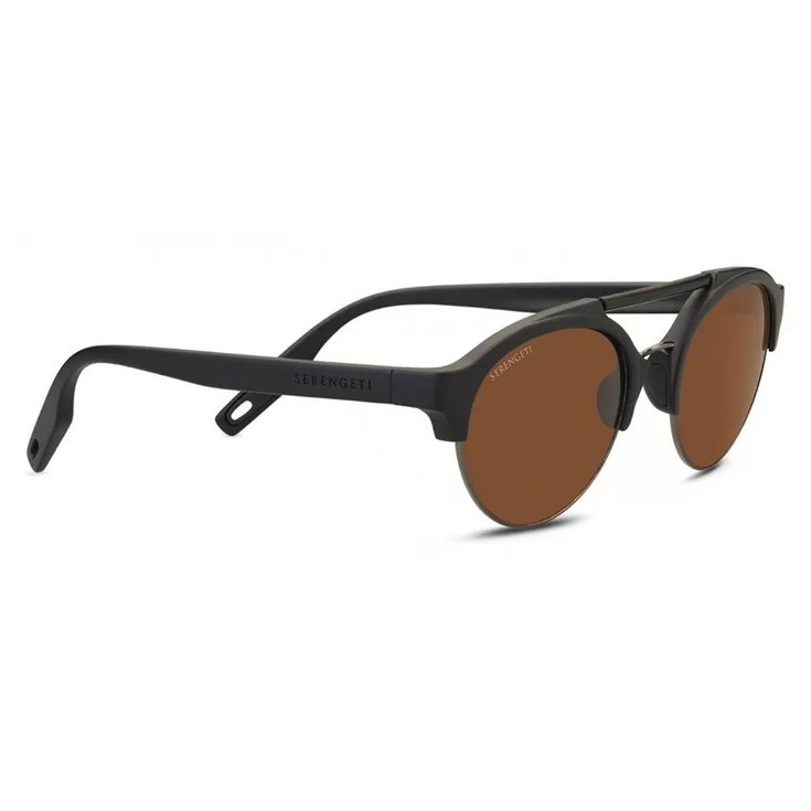 Serengeti Sunglasses Savio Matte Black/shiny Gunmet Driver Overview