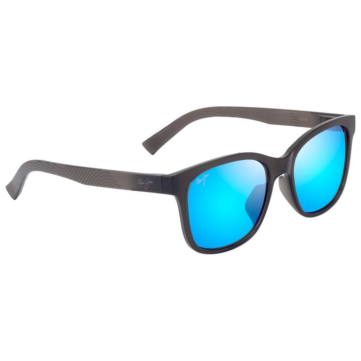 Maui Jim Lunettes de soleil Owelo Shiny Trans Dark Grey Blue Hawaii MauiPure Présentation