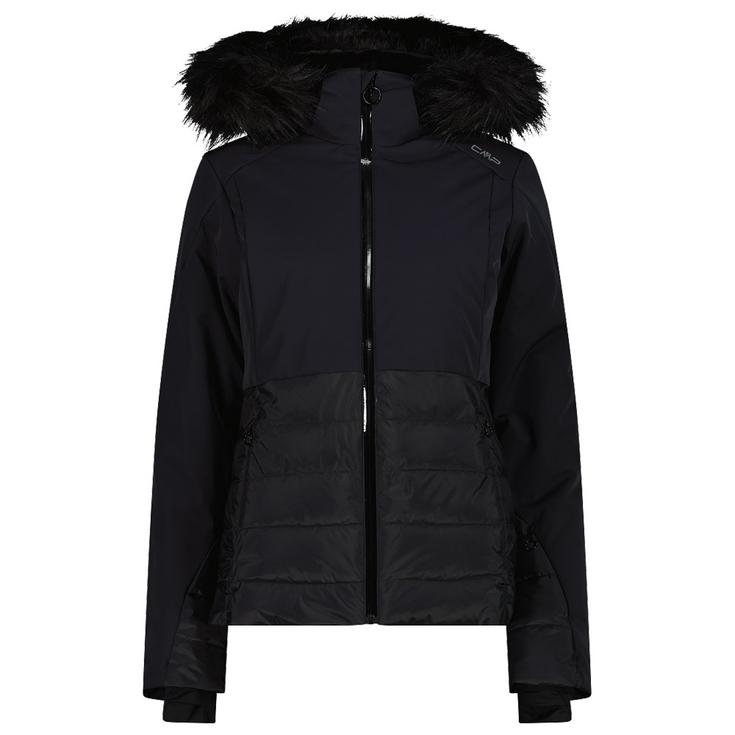 CMP Blouson Ski Woman Jacket Zip Hood Nero Présentation