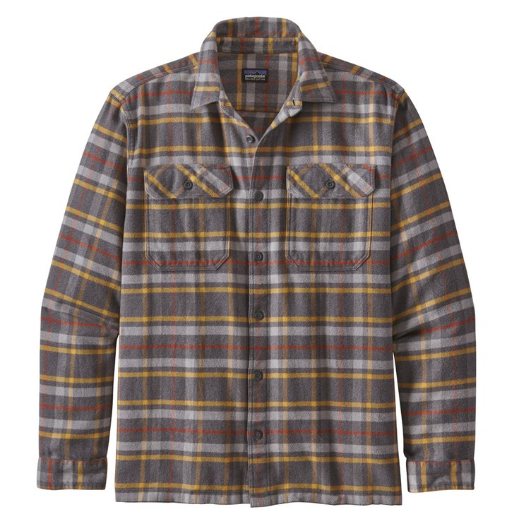 Patagonia Overhemden Fjord Flannel Independence Forge Grey Voorstelling