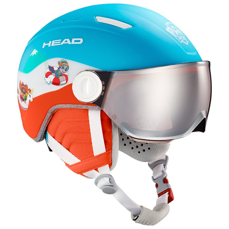 Head Visor helmet Mojo Visor Paw Silver Red Overview
