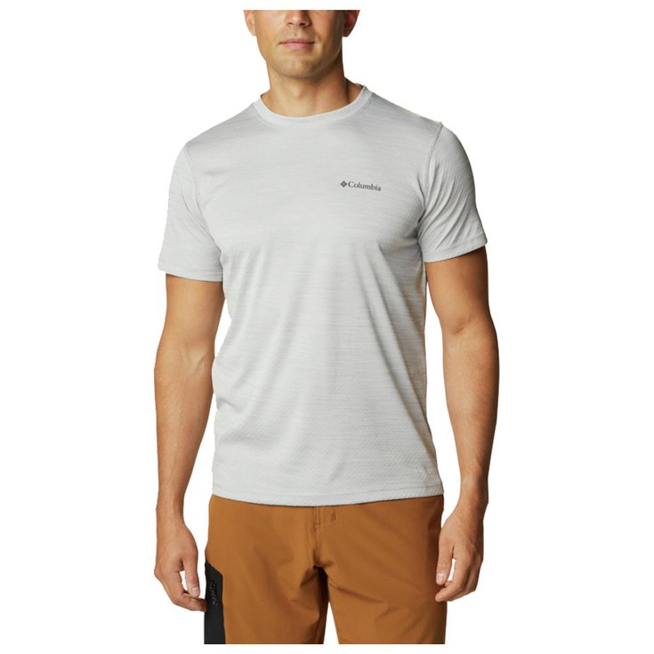 Columbia Tee-shirt de rando M's Zero Rules SS Shirt Columbia Grey Heather Présentation