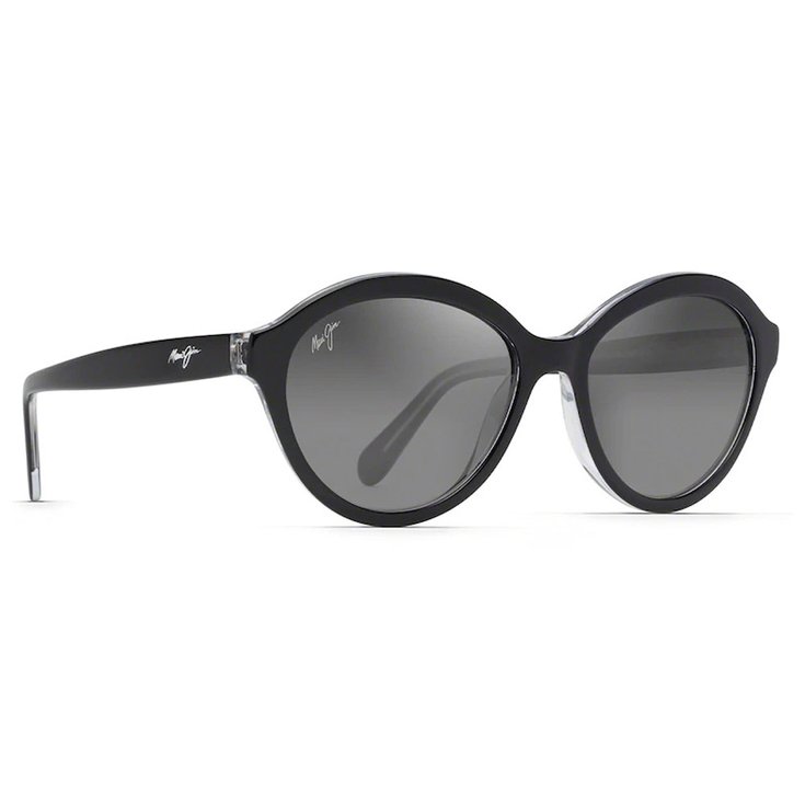 Maui Jim Sunglasses Mariana Black with Crystal Interior Superthin Glass Neutral Grey Overview