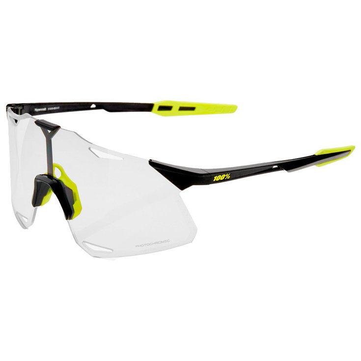 100 % Sunglasses Hypercraft Gloss Black Photochromic Lens Overview