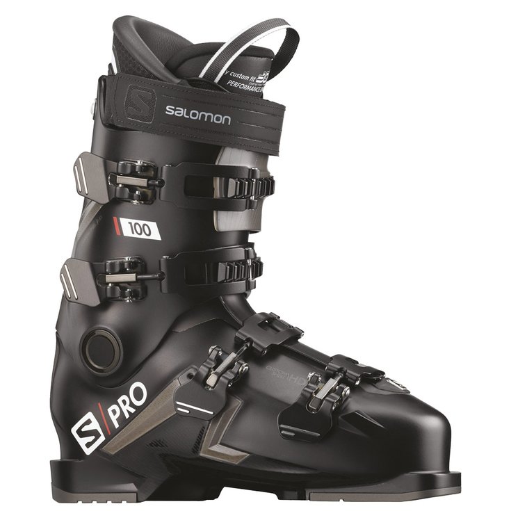 Salomon Chaussures de Ski S/pro 100 Black Belluga Red Profil