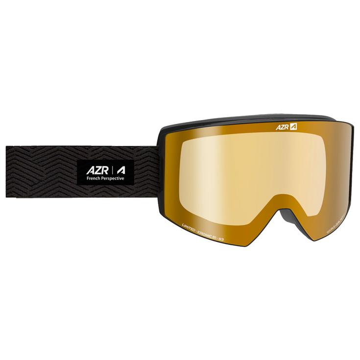 AZR Skibrille Limited Noir Mat Irisé Gold Multicouche Präsentation