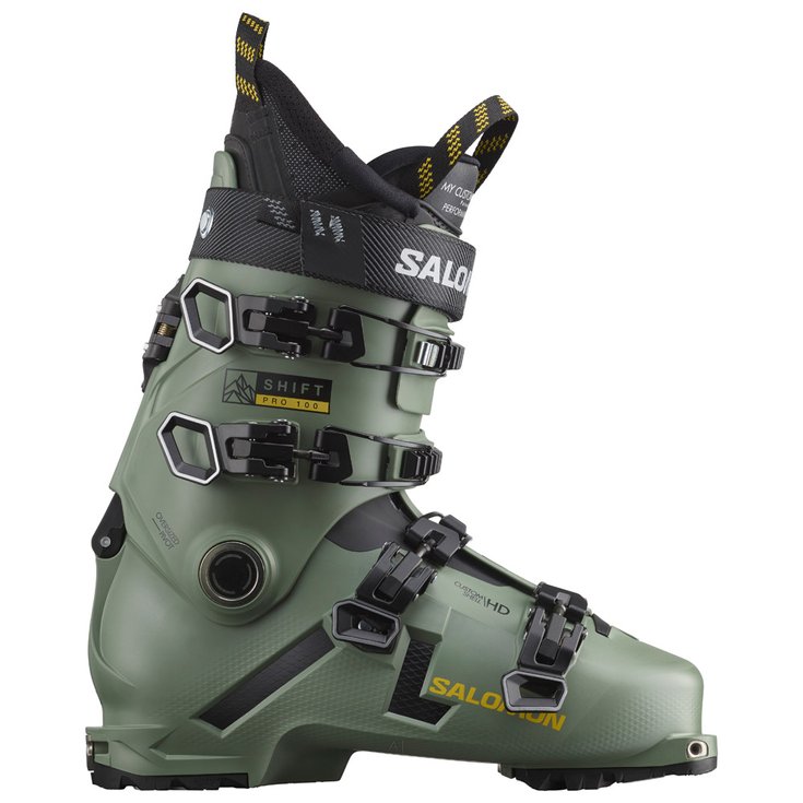 Salomon Chaussures de Ski Shift Pro 100 At Oil Green Devant