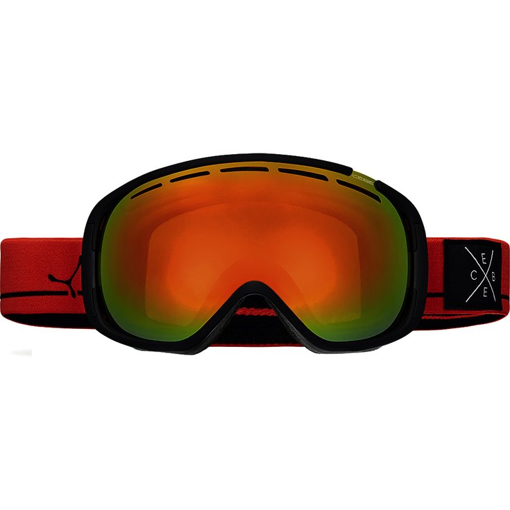 Cebe Masque de Ski Feel'in Matte Black Red Orange Flash Fire Présentation
