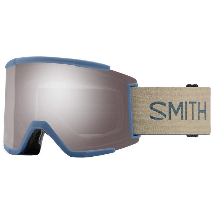 Smith Skibrille Squad XL Granite Blue Chromapop Sun Platinum Mirror + Chromapop Storm Blue Sensor Mirror Präsentation