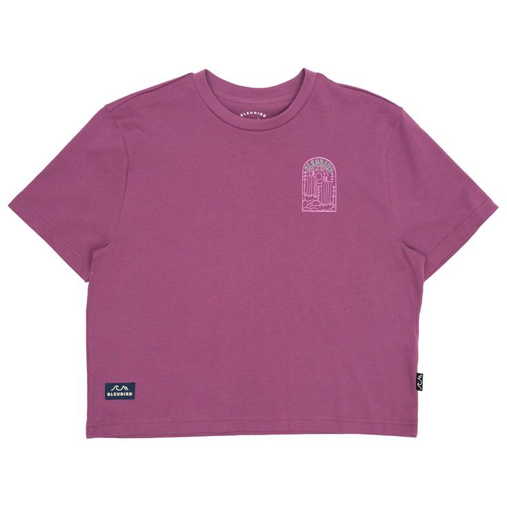Bleubird Tee-shirt Cascade Cropped Berry Présentation